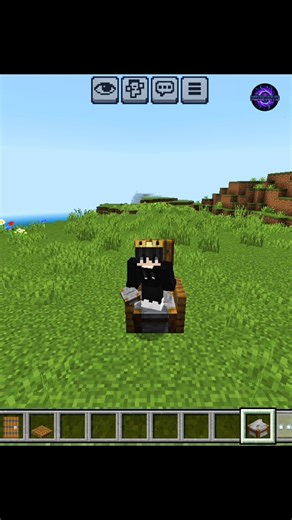 Comfortable Chair in Minecraft 🙂 #minecraftshorts #bome #minecraftbuilds