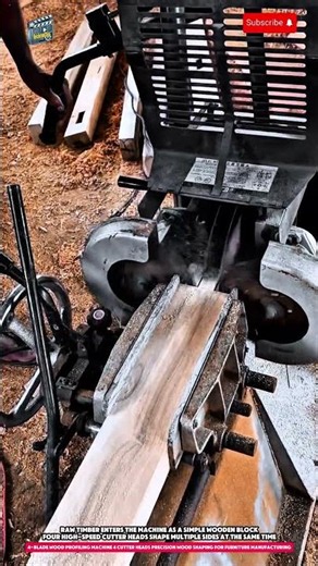 4-Blade Wood Profiling Machine 4 Cutter Heads Precision Wood Shaping for Furniture Manufacturing
