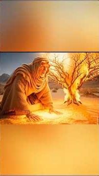 The Story of Moses and the Burning Bush in the Desert! 🔥 #BibleStories