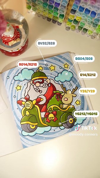 Cocowyocoloring Christmas Page Color Palette