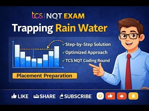 Trapping Rain Water Algorithm Explained | TCS NQT | Coding Solution