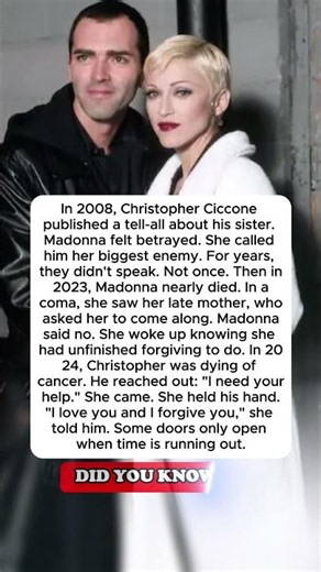 Her Mother Told Her to Come Along But Madonna Said No