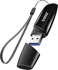ORICO USB 3.0 Flash Drive 32GB, Memory Stick 32GB 100 MB/s Reading Thumb Drive with Keychain USB Flash Drive Metal USB Drive Data Storage Compatible with Computer/Laptop（U3）