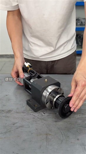 GAL-B8-D Small High-Precision Pneumatic Rotary Chuck, Pneumatic Rotary Collet Chuck#chuck