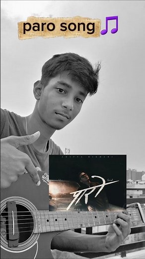 How To Play paro song 🥰 On Guitar 🎵 #like #subscribe 🤩 #guitar with ishan