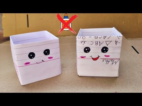 Can You Make a Strong Paper Box Without Glue? Try This Easy DIY Method!”