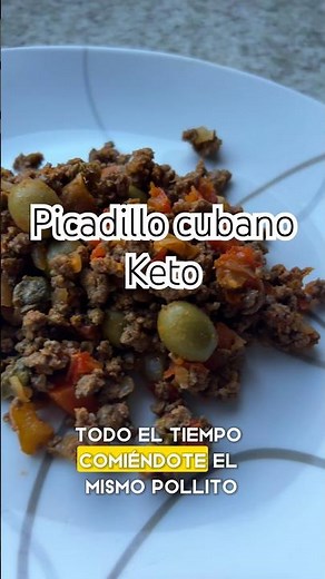 Carne molida inspiración cubana | PICADILLO KETO #recetasketoespañol #dietaketo #recetasketo #keto