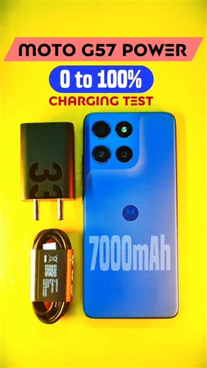 Washim🇮🇳 on Instagram: "Moto G57 Power Charging test | 7000 mAh Monster 🔥 #gigwashim #motog57power #motorola #chargingtest"