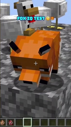 Fox IQ Test 🧐🦊 #minecraft #shorts #actingchallenge