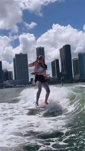 People Are Awesome on Instagram: "Surfing with squad @thealenaflow #WakeSurfing #OceanVibes #EpicRide #WildMoments"