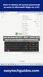 How to delete all saved passwords at once in Microsoft Edge