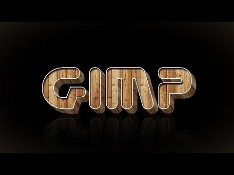 How to make a wood text effect in Gimp 2.8.14 (Requested)