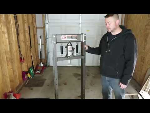 Installing casters on my Harbor Freight 12 ton Hydraulic press (Easy Upgrade)