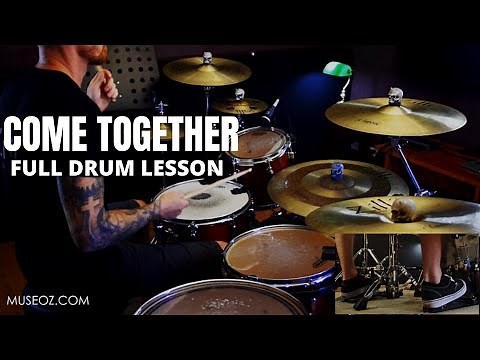 Come Together Drum Lesson Free FULL Lesson On Drums With Play along