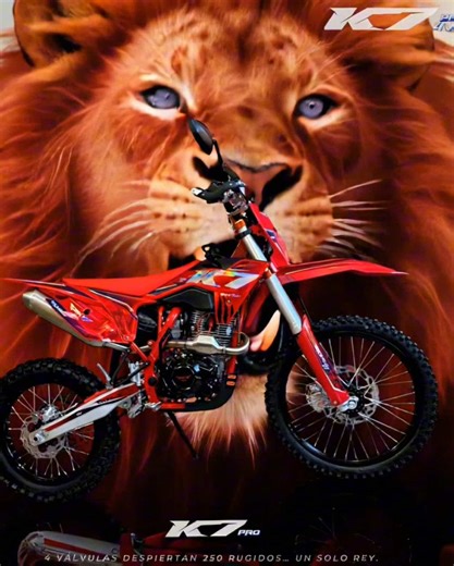La K7 PRO ya está DISPONIBLE en Sky Rider 🔥 🦁 El rey no sigue… manda. Lista para pilotos riders que: 👑 Aman ser los primeros 👑 Aman mandar en la pista 👑 Corren con carácter, no por moda Potencia, control y resistencia real. Como el rey de la selva… dominio total. 👑 4 válvulas que despiertan 250 rugidos… un solo rey. 📍 Disponible para compra inmediata #K7PRO #4Valvulas #250cc #UnSoloRey #skyrider