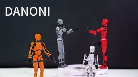 2026 New Titan 13 Action Figure Set,T-13 Robot Action Figure 3d Printed Multi-Jointed Movable,Robot 13 Action Figures,Decorations for Action Figures - Assembly Completed (Assembly Completed-9PCS)