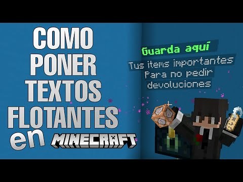 Como poner textos flotantes en Minecraft! | Minecraft Bedrock 1.18 | Add-On