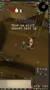 Hunting honourable melee kill of Obor on my Ultimate Ironman