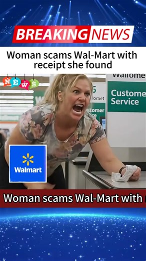 A woman pulled off a bold scam at Walmart by using a random receipt she found in the parking lot to claim a refund for items she never purchased. The store issued the cash without verifying the transaction, prompting calls for tighter security and receipt tracking. The incident has gone viral, with shoppers shocked at how easily the system was exploited. #Walmart #Scam #ReceiptFraud #RefundTrick #RetailSecurity #ViralNews #usanewstoday #America #fyp #goviral #us #politics #Democrats #Republican 
