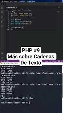 PHP #9 Más sobre Cadenas de texto como arrays