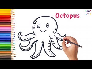 How to draw an octopus | How to Draw Octopus Step by Step | Easy Octopus Drawing for Kids
