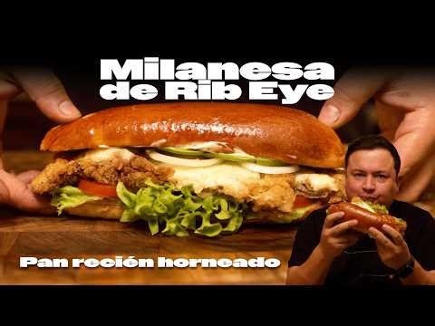 Ribeye Milanese Cake + Freshly Baked Bread = INSANE 🤤🔥🥩