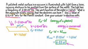 Finding the Maximum Kinetic Energy of Emitted Photoelectrons