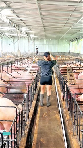 Pig Farm Cleaning Routine | Maintaining Hygiene for Healthy Livestock #animals #farmlife #farmlife