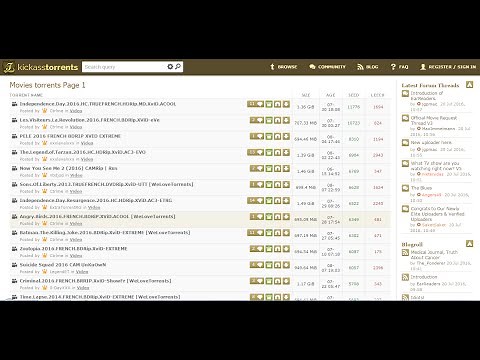 How to run ( unblocked) kickass torrent website