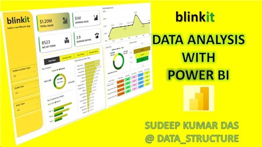 How to create a Power BI dashboard with Blinkit | Sudeep Kumar Das posted on the topic | LinkedIn