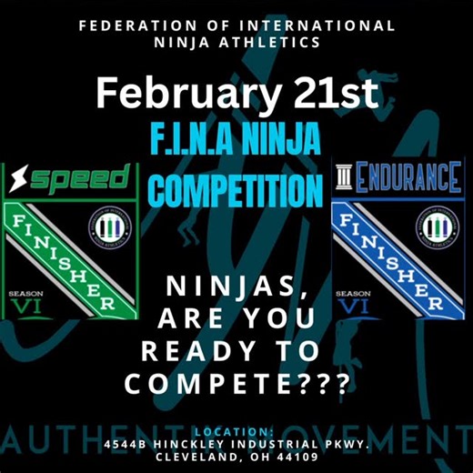 Authentik Movement Training | Ninjas are you ready to compete? We are excited to host another Speed & endurance Competition on February 21st here in Cleveland Ohio.... | Instagram