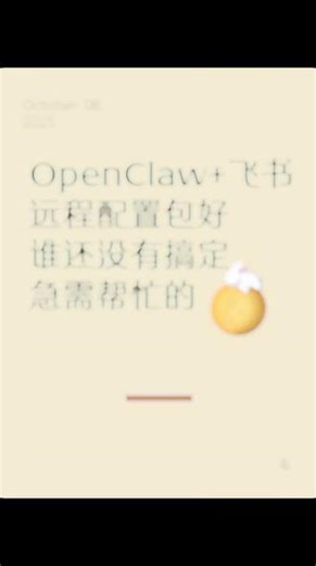 1、从零到一的安装：帮你搞定所有底层运行环境确保，openclawl顺利跑通。2、飞书机器人接入：这个是重点!我会帮你做好配置，直接把大模型接入你的飞书，变成你触手可及的私人助理，随时随地帮你处理问题。目前在上海设备情况和具体需求可以SX，确定没问题了可以约时间#penclaw #ai部署 #上海同城 #程序员兼职