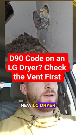 D90 Code on an LG Dryer? Check the Vent First