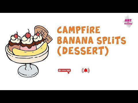 How to Draw Banana Splits | Dessert Series