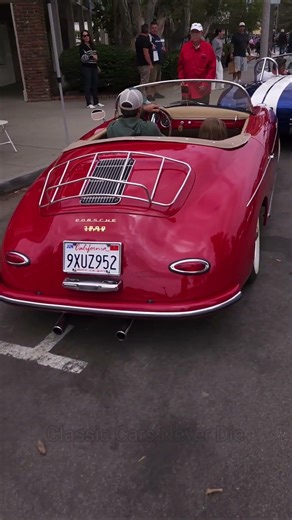 1957 Porsche 356 Speedster Walkaround & Exhaust Sound #carshow #shortsvideo