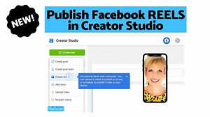 💥 Newsflash! You can now create Facebook REELS on desktop in Creator Studio. Includes scheduling, too! I made a wee demo video for you. 😊🙌🏻 Facebook already rolled out (couple weeks ago) the ability to take CLIPS of your existing video content and make them into Reels or Stories and publish/schedule. BUT this newest tool gives us the ability to upload *fresh* short-form videos, specifically for our Reels content. I'm only seeing this new option to create Facebook Reels in Creator Studio desk