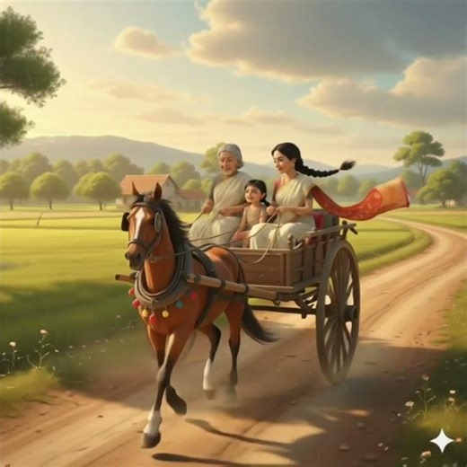 From Village Home to Market Ride 🐎 | Part 2 | Indian Ghibli Style ASMR | Ghibli Inspired