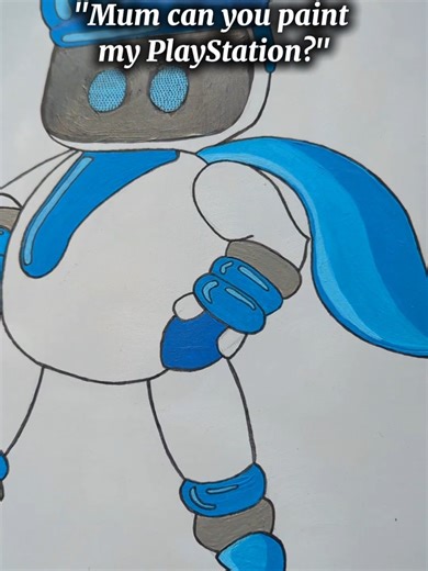 It's been a while since I've hand painted characters! And my main expertise was always anime/manga. So was glad to start with the easier subject, AstroBot! (his logo just needs a final coat of black and it's completely done) Now of got the challenge of Spiderman's 🤣🤣 Actually quite happy with the sketch and hope when I go to paint them tonight, I can pull this off! #spiderman #astrobot #playstation #custom #animation