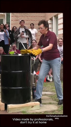 Crushing Huge Drums with Atmospheric Pressure