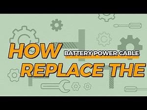 How to replace the battery power cable？