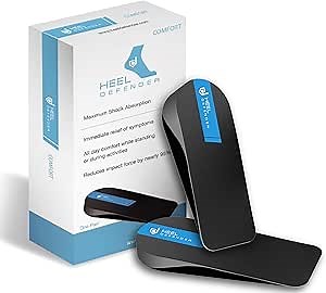 Heel Cups Alternative for Plantar Fasciitis by Heel Defender, Achilles Tendonitis Relief, Comfortable Shoe Inserts for Women & Children Designed by Leading Podiatrist to Relieve Foot Pain, Medium