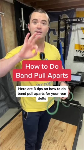 3 tip on how to do band pull aparts. #bandpullaparts #resistancebands #resistancebandexercises #reardelts #shoulderexercise #exercisetutorial