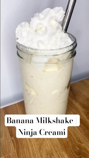 ✨BANANA MILKSHAKE🍌 | Ninja Creami #ninjacreami #milkshake #shorts