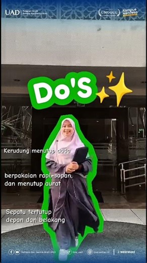 📝Do’s and Don’ts Etika Berpakaian Mahasiswa BSA FAI UAD