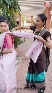4.1M views · 7.1K reactions | Change the style of your saree with this idea - hacks #fashion | Hetal's Art | Facebook