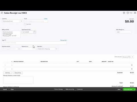 Lesson 3 Create a sales receipt