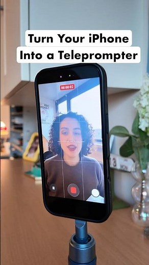 Turn your iPhone into a teleprompter for videos