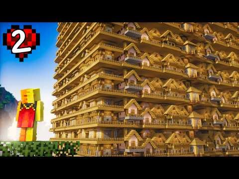 I Built a Mega Village in Minecraft Hardcore!
