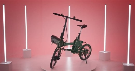 Sliding Pop-Cycle commuter gets electric twin