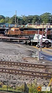 1.4M views · 18K reactions | Thankfully, the truck driver wasn't injured when the train smacked and flipped his rig in Austell, Georgia. Watch this live train camera here: https://virtualrailfan.com/austell | Virtual Railfan | Facebook